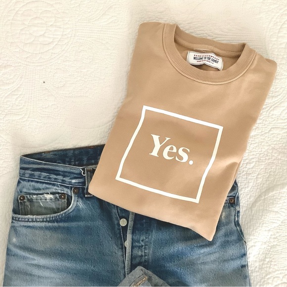 Seek Discomfort Sweaters - SEEK DISCOMFORT ‘Yes’ Sweater